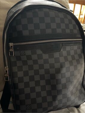 Louis Vuitton Damier Graphite Check Backpack - Black